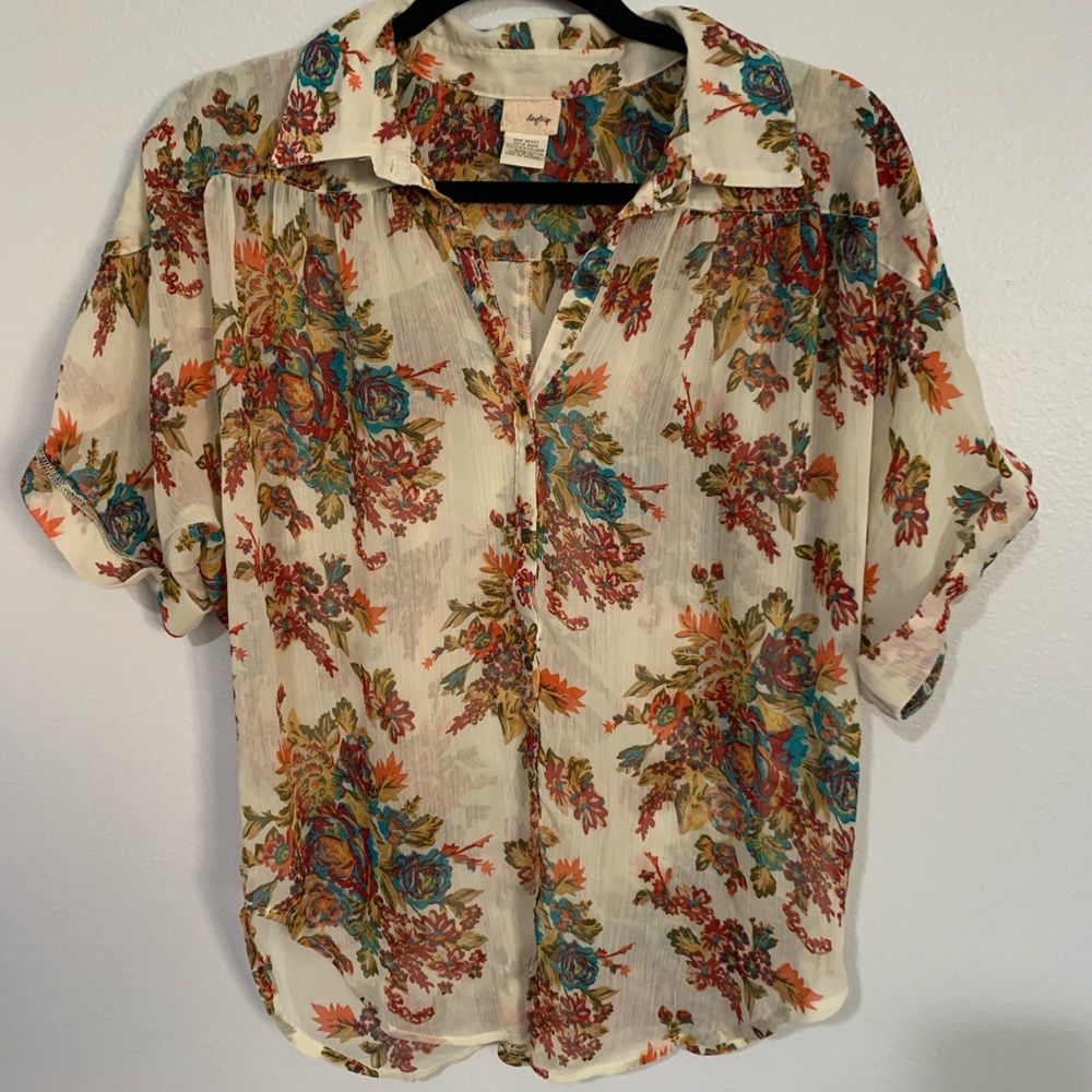 Floral paisley top